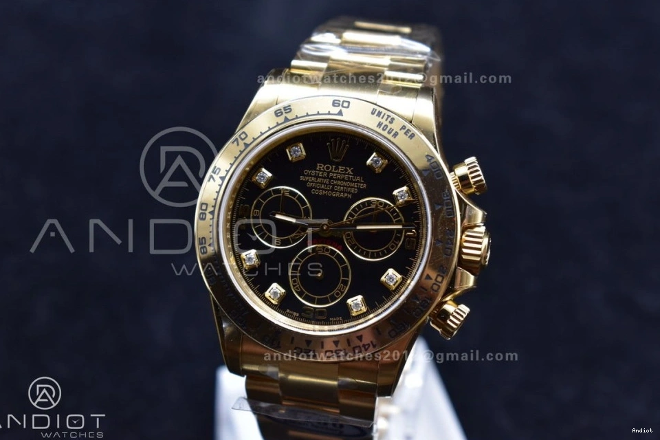 Edition Clean Best Black Dial YG On Daytona Bracelet 1:1 116508 YG SA4130 0408
